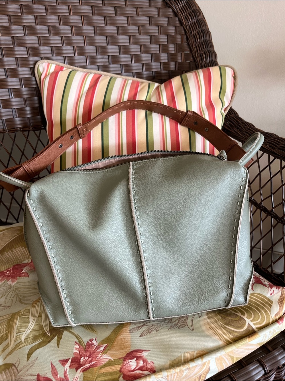 The Sak los Feliz hobo shoulder bag meadow green